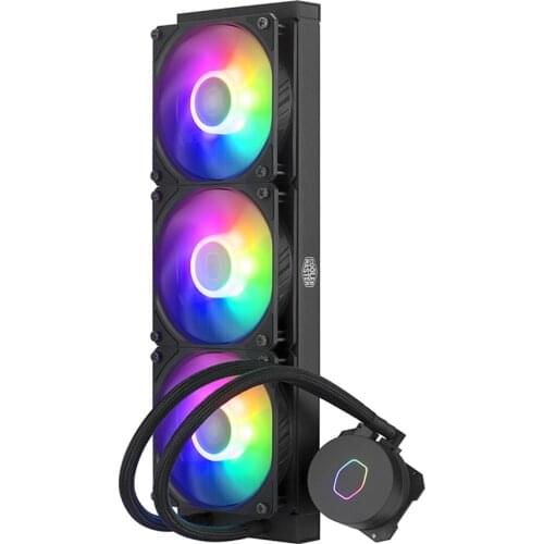 Cooler Master ML360L V2 ARGB CPU Water Cooler Liquid Cooling For 115X 2011 2066 AM4 120mm Addressable RGB Computer B360 CPU fan