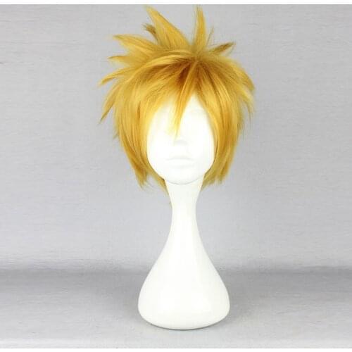 Kingdom Hearts Hair Ventus Cosplay Headwear Yellow Men Kingdom Hearts Party Hair Cosplay Costumes Hair Accessories