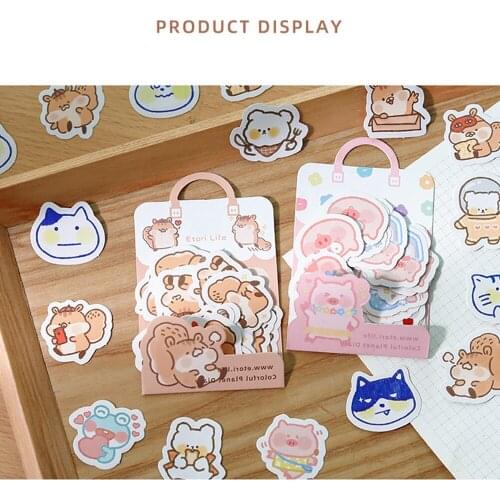 40 Pcs Colorful Planet Diary Series Sticker Pack Cute Cartoon Girl Heart DIY Decoration Journal Sticker Stationery Sticker