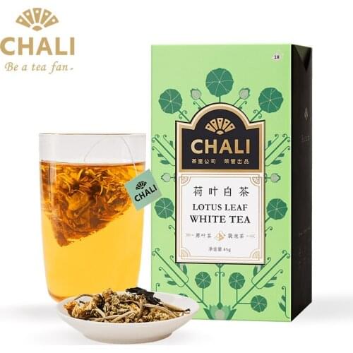 Free shipping Chali Tea Dried Lotus Leaf White Tea Combination Scented Tea Bag Tea Bag Tea 18 Packs Non-Wax Gourd Lotus Leaf