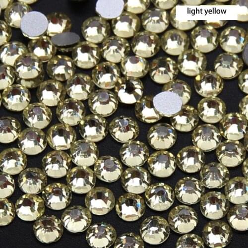 1440pcs SS16 4mm Hot Fix Glitter crystal rhinestone muliti-color Flatback glass For Nail Art Sewing & Fabric Decoretion supply