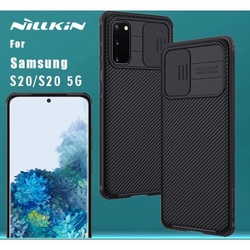 NILLKIN for Samsung Galaxy S20 5G case CamShield Case Slide cover for camera protection Back cover case for SM S20 5G case