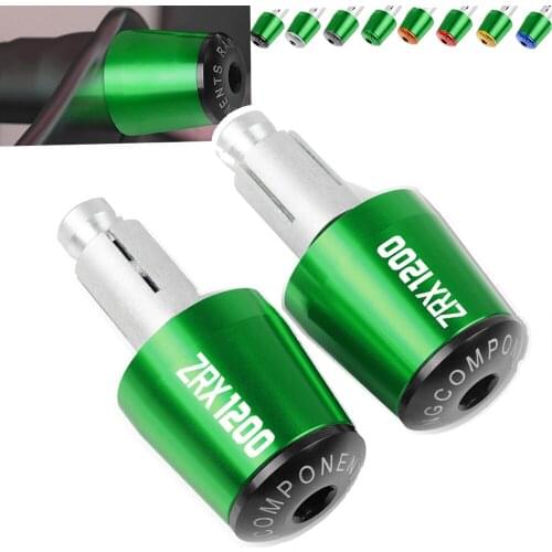 For Kawasaki ZRX1200 ZRX 1200 1999 2000 2001 2002 2003 2004 2005 2006 2007 Motorcycle Hand Bar End Handlebar Handle Grips Cap