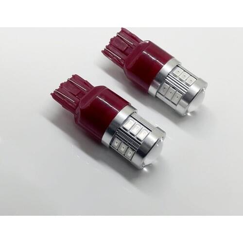 Daytime Running Lights 7443 W21/5W Super BrightAuto 12V-24V DRL LampLED Bulb T20 White For Lada Kalina Vesta Granta