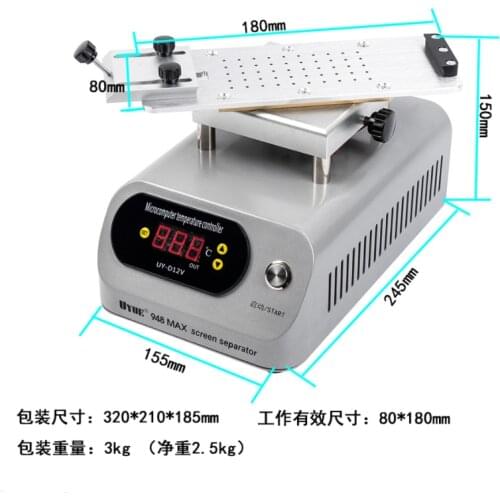 360 degree inframe separate machine lcd screen separator display heat separate machine for samsung inframe