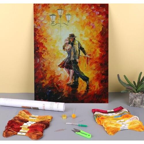 Oil Painting Style Seducer Printed Canvas 11CT Cross Stitch Kit Embroidery DMC Threads Knitting Craft Handiwork Sales
