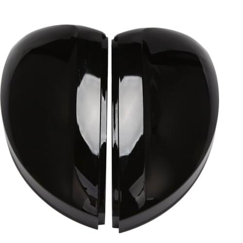 Car Side Wing Mirror Caps Cover For-Tiguan Allspace L MK2 2017 2018 Replacement 2019 2020 Glossy Black