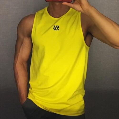 Fashion Men Bodybuilding Tank Tops Gym Workout Fitness Cotton Sleeveless shirt Running Clothes Stringer Singlet debardeur hommes