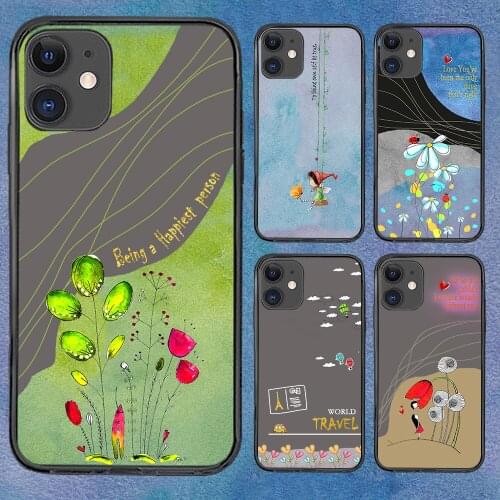 Fashion Flower For iPhone 11 Case 6 Mini Pro XS Max X XR 11 8 Plus Luxur Soft TPU Airbag Cover 12Pro 11Pro 12Mini