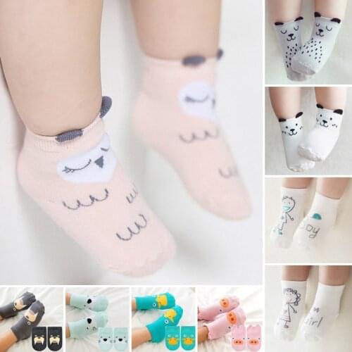Newborn Baby Socks, Cute Animal Cartoon Cotton Short Boots Anklet Socks for Toddlers