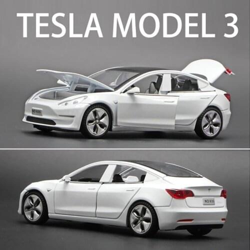2020 New Tesla MODEL 3 1:32 Alloy Car Model Diecasts & Toy Vehicles Toy Cars Tesla Model X Model S kids toy For Children Gifts