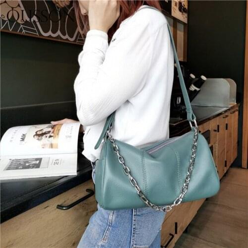 2021 New Shoulder Bag Exquisite Women Large Capacity Commuter Bag High Quality Leather Fashion Boston Bag For Women