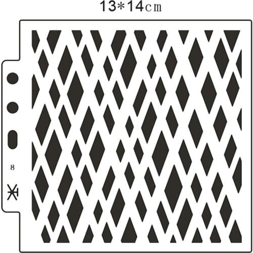 Wholesale grid shield DIY cake scrapbook stencils hollow Embellishments printing lace ruler Valentines Day