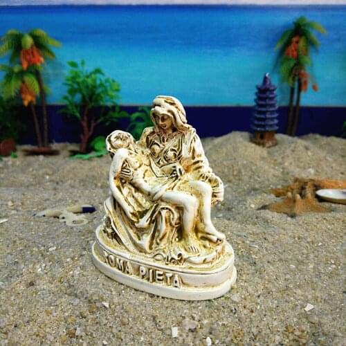 The Crucifixion of Jesus Virgin Mary Holding Son, Italy Rome Tourism Product Resin Handicraft Sand Ware