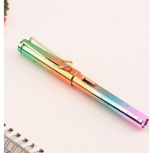 Water Drop Gradient Fountain Pen Business Student 0.38mm Extra Fine Nib Fashion Office Supply Writing Tool