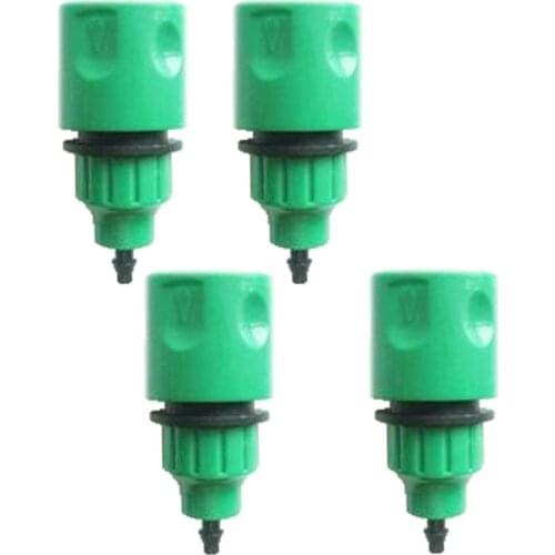 Garden Hose Pipe One Way Adapter Tap Connector Fitting For Irrigation 4-pack