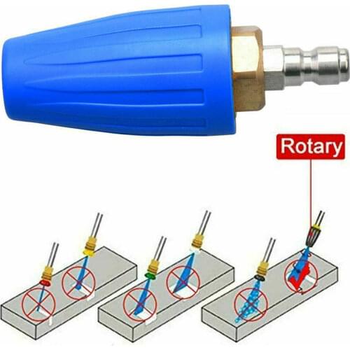 High Pressure 4000PSI 1/4'' Washer Rotating Motor Nozzle Spray Tip Quick Connect