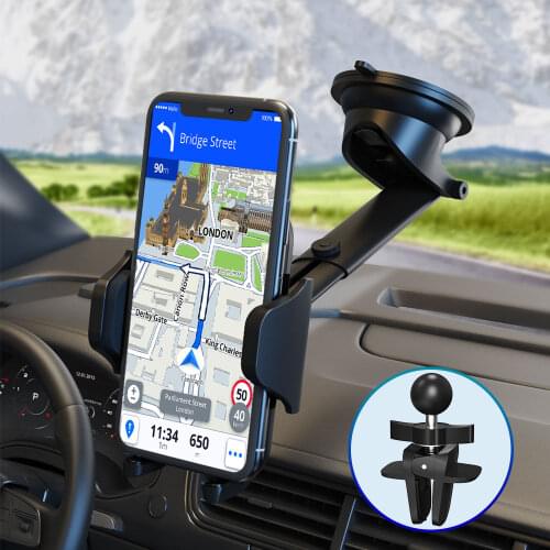 Hands-Free Universal Dashboard Windshield Air Vent Phone Holder Car Fit for All Phones iPhone Samsung
