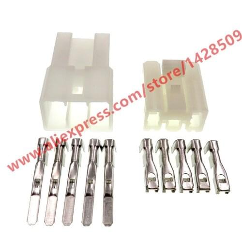 10 Sets 5 Pin Auto Car Electrical Wiring Harness Connector Plug Female Male Connectors MG620211 MG610189