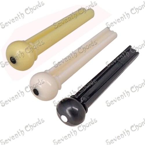 18 Pcs Plastic Acoustic Guitar Bridge Pins With Dot Inlay - Lvory-White - Cream - Black for choose