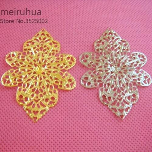 20 pieces/lot42*58mm metal Filigree Wrap Connector Jewelry DIY Components 07325