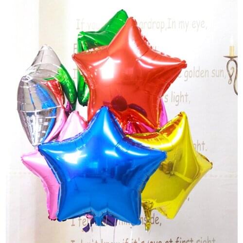 5pcs 18inch Rose Gold Star Foil Balloons Wedding Balloon Decorations Baby Shower Kids Birthday Christmas Party Ballons Globos