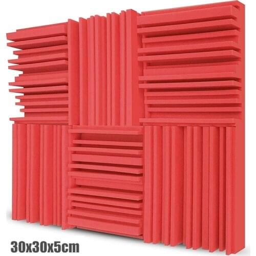 6Pcs/12pcs/24pcs broadband sound-absorbing and sound-proof sponge KTV recording studio piano room drum room silencer sponge