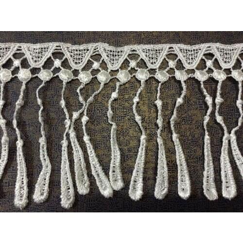 9.5cm exquisite high quality water soluble tassel lace trim, tassel trimming, fringe tassel,XERY0713A