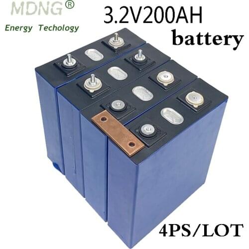 4pcs 3.2v200ah 120ah lifepo4 battery lithium iron phosphate electric vehicle solar energy storage system rechargeable battery