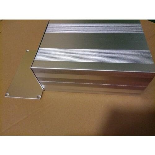 Sliver color high quality aluminium electronic project extrusion case housing for pcb design and diy enclosure 145*82*300mm