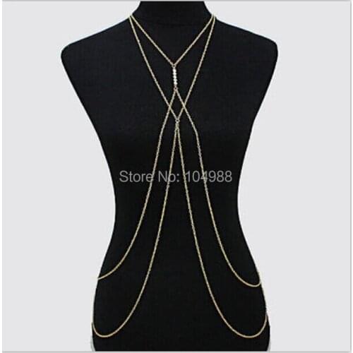 FREE SHIPPING Style B338 Gold colour Chains Small Imitation Pearls Chains 2 Colors