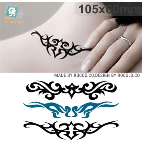 Body Art Waterproof Temporary Tattoos Sticker For Men Women Individuality 3D Totem Design