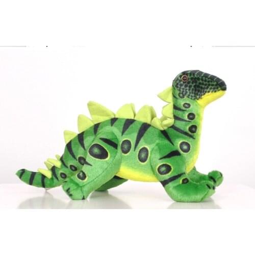 Large 40x25cm cartoon dinosaur green Stegosaurus plush toy soft doll throw pillow gift b0158