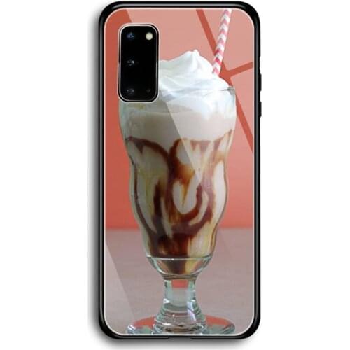 Ice cream art Phone Case Tempered Glass For Samsung S7 S8 S9 S10E S20 21 30 Plus ultra Note 8 9 10 Plus A7 2018