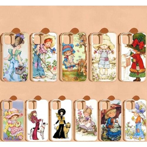 Sarah Kay Little Girl Phone Case for iPhone 8 7 6S Plus X 5S SE 2020 XR 11 12 mini pro XS MAX