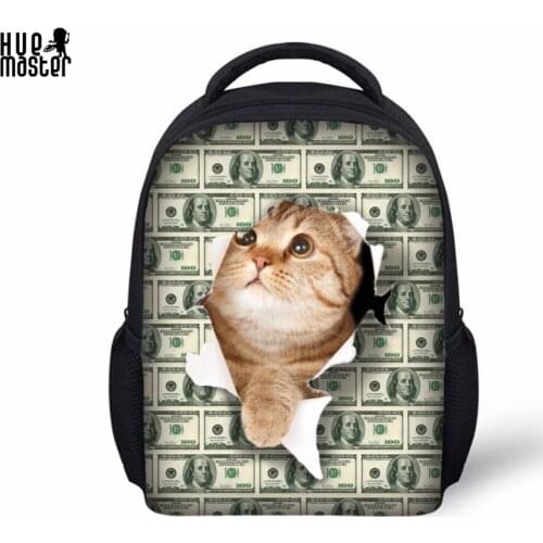 Kids School Bags Backpack Schoolbag cute pet cat prints School Bags For Girls Boys Children Backpacks Mochila Escolar