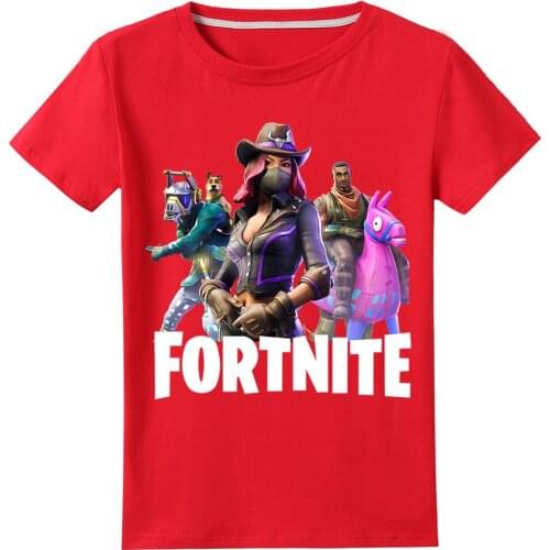 New Game Fortnite Children T Shirt Kawaii Summer Tops Cartoon Kids Boys Girls T-shirt Fashion Harajuku Graphic Cotton Tops