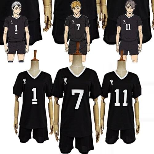 Haikyuu!! Inarizaki Osamu Miya Atsumu Shoole Uniform Sportswear Cosplay Costume Haikiyu Volley Ball Team Jersey