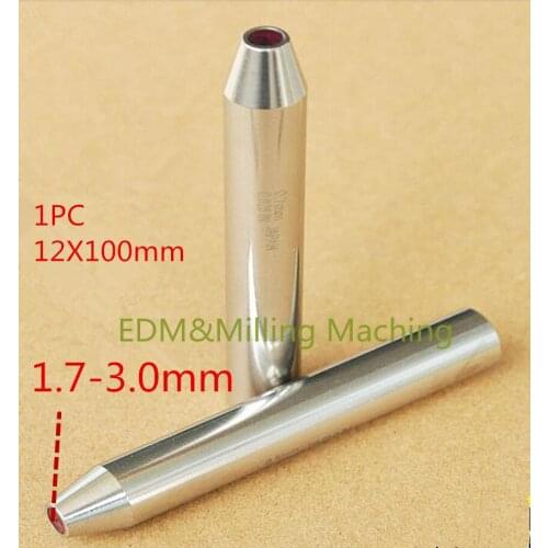 EDM Machine C140D Ruby Ceramic Guide 12X100mm 1.7X3.0mm Guide Tube For Drill Guide For Drilling EDM Machine