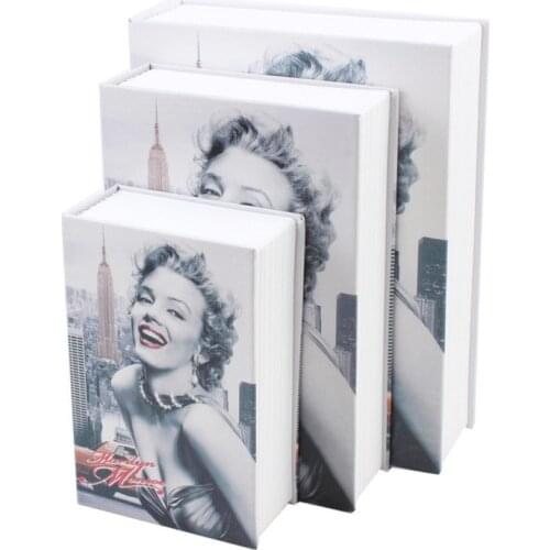 Fake Book Storage Box Mini Safe Box Bank Money Cash Jewellery Hidden Secret Security Book Box Home Decoration Desktop Ornament