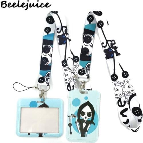 Coraline Horror Movie Credit Card ID Holder Bag Student Women Travel Bank Bus Business Card Cover Badge Accessories Gifts