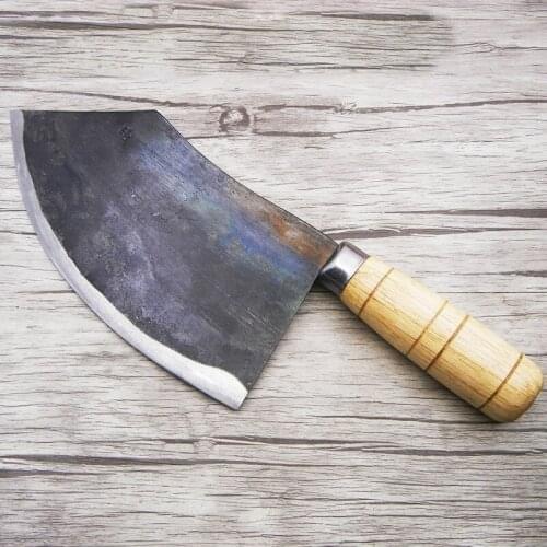 LDZ Handmade Carbon Steel Sharp Slicing Fish Knife Professional Fillet Knives Kitchen Cutting Meat Vegetable Knife Cleaver