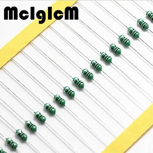 McIgIcM 100pcs Color circle Coils 1/4W 0307 inductor 0.27uH 0.39uH 0.47uH 0.56uH 0.68uH 0.82uH 1uH