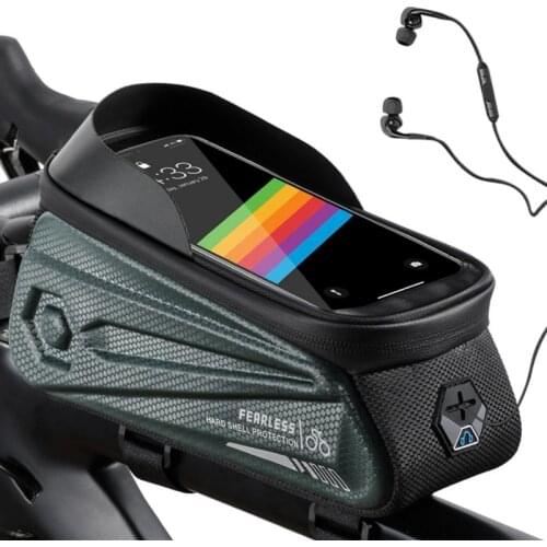 Rainproof Bicycle Bags Bike Frame Bag MTB Bike Bicycle Top Tube Handlebar Bicycle Bag Touchscreen Phone Case Cycling Bags