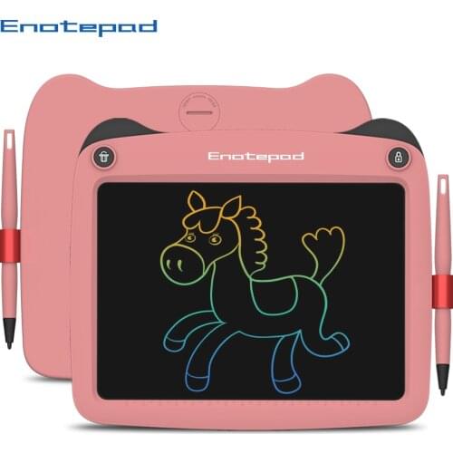 Enotepad 9 Inch Drawing Tablet eyes protect color Lcd Writing Tablet smart tablet for business notes calculations drawing