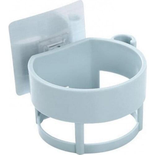Hair Dryer Rack Space Bathroom Wall Holder Adhesive Cup Shelf Storage Tool
