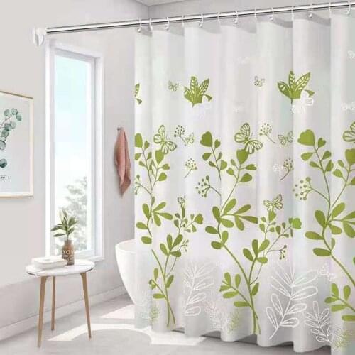 Modern Shower Curtain Hook Mildew Proof Curtains Home Used Waterproof Mildew Curtain For Bathroom