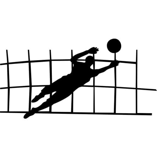 Creative Football Goalkeeper Online Car Stickers PVC Personality Fashion Auto Body Windows Exquisite Decal Waterproof Decoration