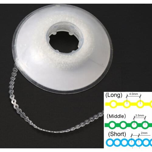 Dental Orthodontic Elastic Clear Ultra Power Chain Rubber Band 3 Types High Strength Rubber
