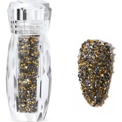 27RC 1 Bottle Micro Nail Beads DIY Mini Resin Nails Art Design for 3D Nail Decoration